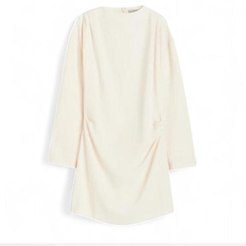 Elegant Cream Women's Dress